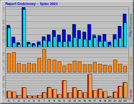 Raport Godzinowy -  lipiec 2023