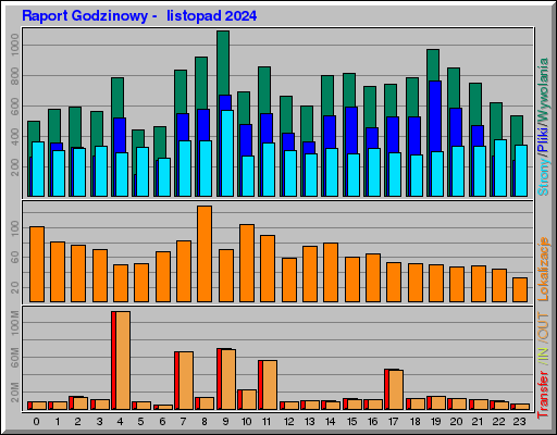 Raport Godzinowy -  listopad 2024